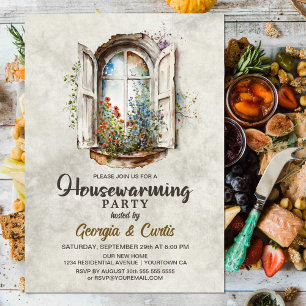 Rustikale Wildblumen Party Einladung