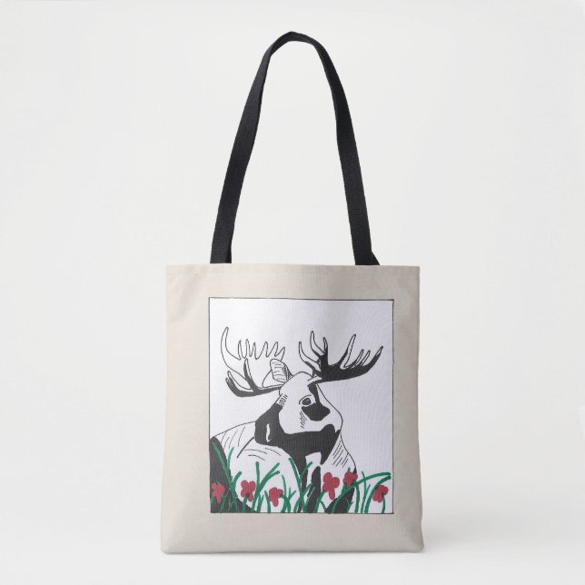 Rustikale Wildblumen Tasche (Vorderseite)
