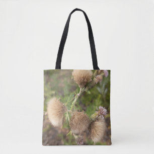 Rustikale Wilde Distel Botanische Natur-Tragetasch Tasche