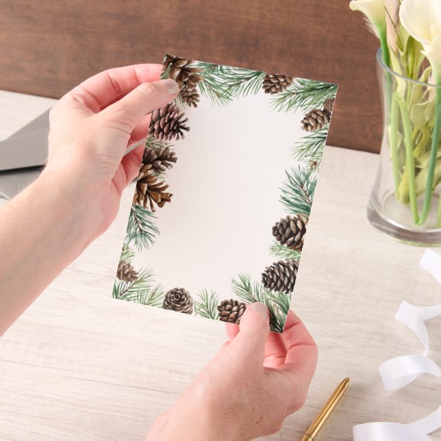 Rustikale Winter Foliage Pine Wedding (Handgehalten)