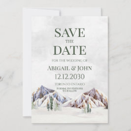 Rustikale Winter-Hochzeit im Gebirge - Save-the-Da Save The Date