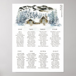 Rustikale Winterbergtische Hochzeitssitze Poster
