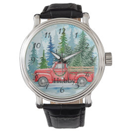 Rustikale Winterhochzeit Hubby Armbanduhr