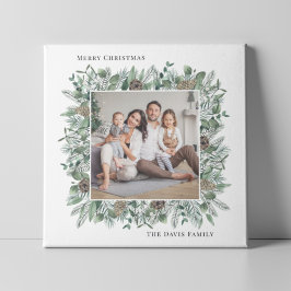 Rustikale Winterlandschaft Familienurlaub Foto Kra Leinwanddruck