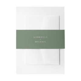 Rustikale Winterlandschaft Hochzeit Einladungsbanderole
