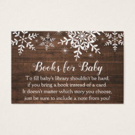 Rustikale Winterschneeflocken Kinderdusche buchen