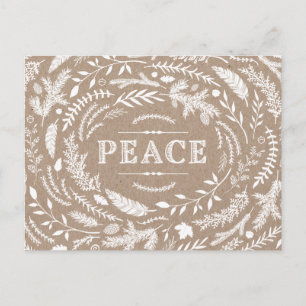 Rustikale Winterurlaub Postkarte