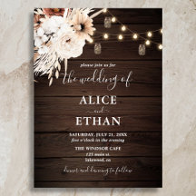 Rustikale Wood Boho Blume Hochzeit im Herbst