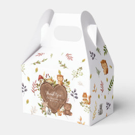 rustikale Woodland Animals Kinderdusche Geschenkschachtel