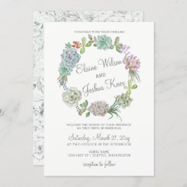 Rustikale Wüste, Sukkulente Kleider Einladung