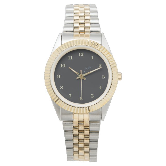 Rustikale, zeitgenössische zwei Tone Frauen eWatch Armbanduhr (Vorderseite)