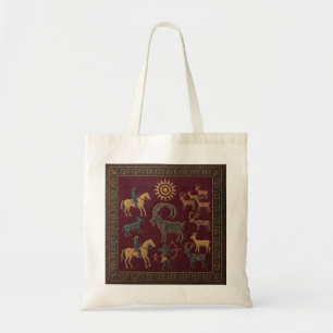Rustikale zentralasiatische Heritage-Tasche Tragetasche