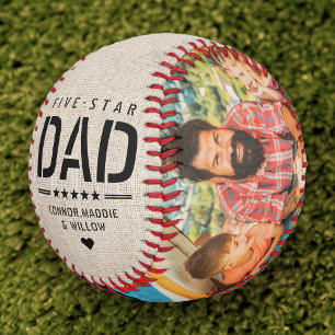 Rustikaler 5-STAR-VATER Moderner Cooler 2-Foto-Vat Baseball
