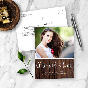 Rustikaler Abschluss Postkarte