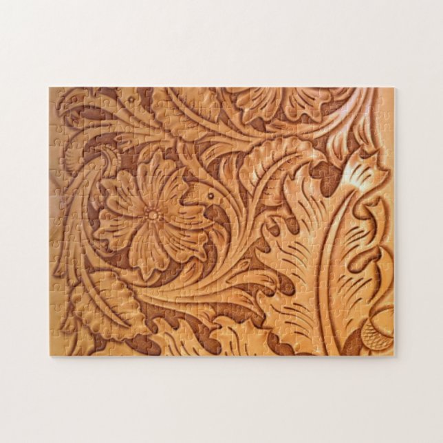 rustikaler, altes Westkuppelleder Western (Horizontal)