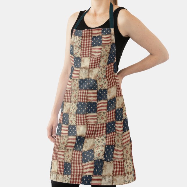 Rustikaler Americana-Patchwork-Stil Schürze (InSitu)