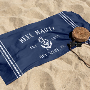Rustikaler Anker der Nautischen Marine   Ihr Bootn Strandtuch