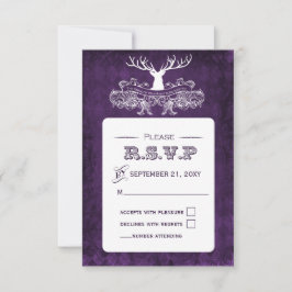 Rustikaler Antler, Hirschwinterwald uAwg 3,5 x 5 RSVP Karte