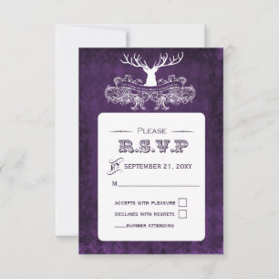Rustikaler Antler, Hirschwinterwald uAwg 3,5 x 5 RSVP Karte