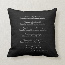 Rustikaler Apache Blessing Wedding Gift Square Kissen