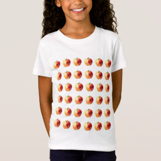 Rustikaler Apple Pattern Girls T - Shirt