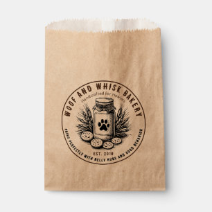 Rustikaler Artisan Bakery Hündchen Geschenktütchen