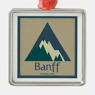 Rustikaler Banff-Nationalpark Ornament Aus Metall