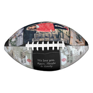 Rustikaler Bark frohe Weihnachtsgroßvater FotoColl Football