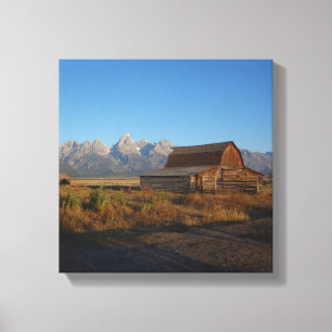 Rustikaler Barn Grand Teton Nationalpark Leinwanddruck