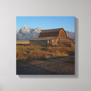 Rustikaler Barn Grand Teton Nationalpark Leinwanddruck