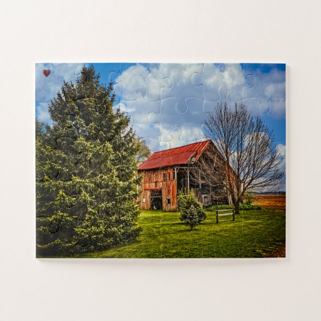 Rustikaler Barn Ohio Jigsaw Puzzle (Horizontal)