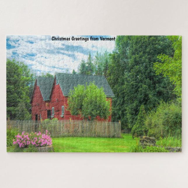 Rustikaler Barn Vermont. Jigsaw Puzzle (Horizontal)