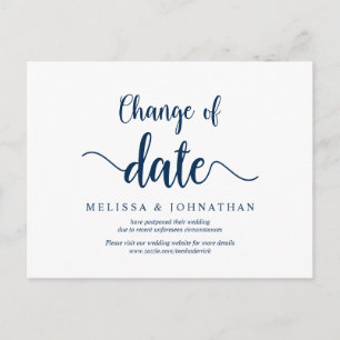 Rustikaler Bauernhof, Datumswechsel, Navy Blue, Zu Postkarte