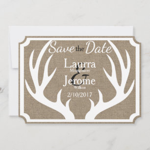Rustikaler Bauernhof Weißer Hirschgewächse Save th Save The Date