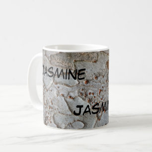 Rustikaler Baumstamm Foto Abstraktes Muster Natur Kaffeetasse