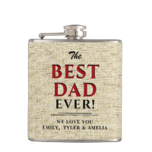 Rustikaler Beige Bester Vater je Vatertag