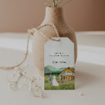 Rustikaler Bergwald | Hochzeit Danke Geschenkanhänger<br><div class="desc">Fügen Sie eine Touch Natur zu Ihrem besonderen Tag mit diesen rustikalen Bergwald Hochzeit Dankeschön Ihnen Tags. Mit einer romantischen, handgemalten Abbildung eines stehenden Ehepaares vor einer gemütlichen Hütte, eingebettet in eine landschaftliche Gebirgskette, sind diese Tags perfekt für Outdoor, Wald oder Hochzeiten in Urlaubsort. Personalisieren Sie sie mit den Namen...</div>