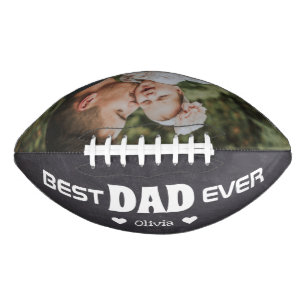 Rustikaler bester Vater je benutzerdefiniertes Fot Football