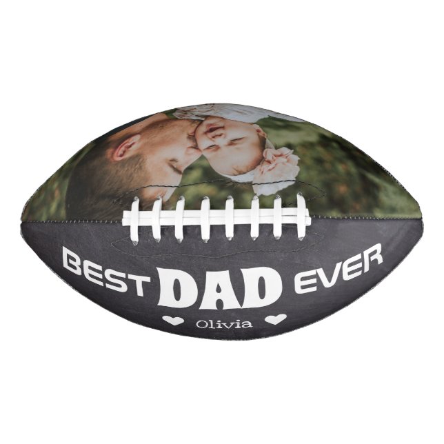 Rustikaler bester Vater je benutzerdefiniertes Fot Football (Vorderseite)