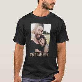 Rustikaler bester Vater je Foto T-Shirt