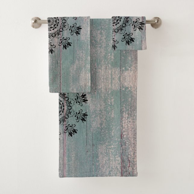 Rustikaler Blüh Mandala Badhandtuch Set (Insitu)