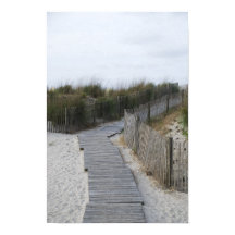 Rustikaler Boardwalk bis Strand
