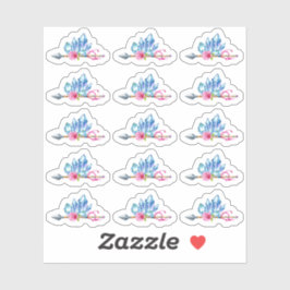 Rustikaler Bohemischer Crystal Gems Arrow Sinti un Aufkleber