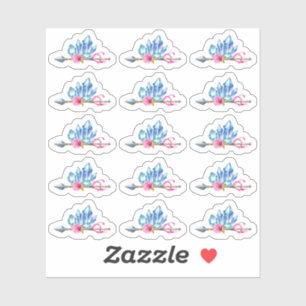 Rustikaler Bohemischer Crystal Gems Arrow Sinti un Aufkleber