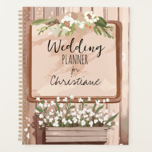 Rustikaler Brauerei-Hochzeitsplaner   Foto- und Na Planer