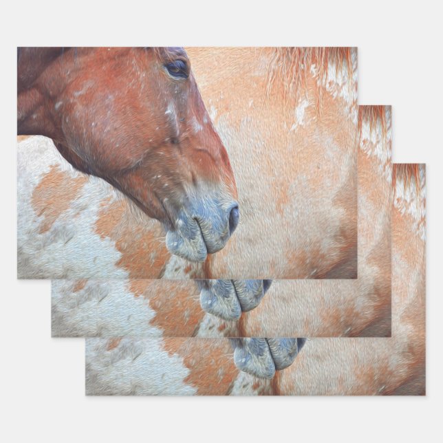 Rustikaler brauner Western Geschenkpapier Set (Set)