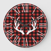 Rustikaler Buffalo Karo Kariert & White Deer Antle