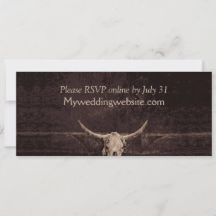 Rustikaler Bullskull Hochzeit Land Western Textur