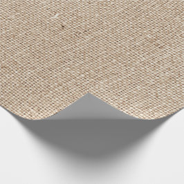 Rustikaler Burlap-Blick Geschenkpapier