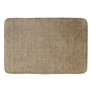 Rustikaler Burlap Nature Pattern Bath Mat - Erdung Badematte